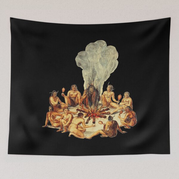 Item preview, Native Americans American Indians Bonfire designed and sold by alexvas.