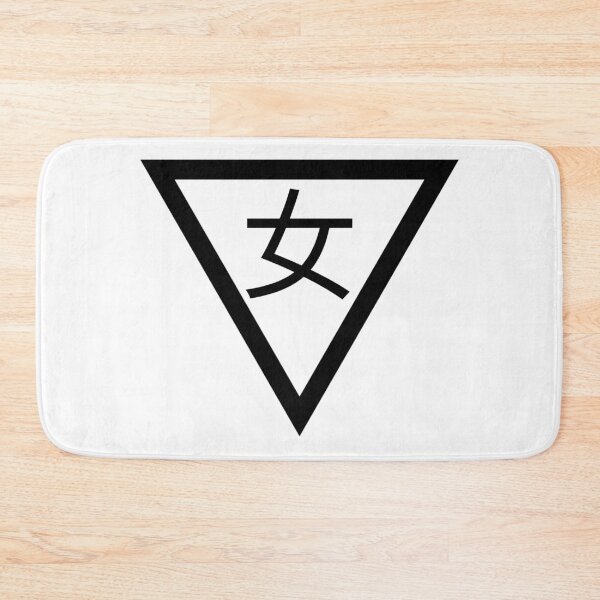 Item preview, Triangle + Woman - Japanese signs (Black - white background) designed and sold by SZN LR.
