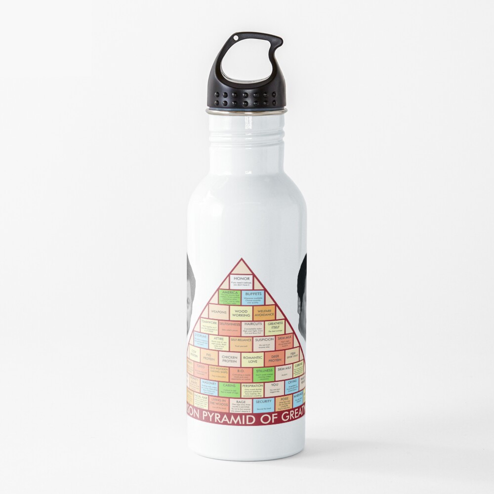Ron Swanson's Pyramid Of Greatness Water Bottle