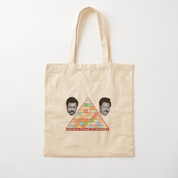 Ron Swanson's Pyramid Of Greatness Cotton Tote Bag