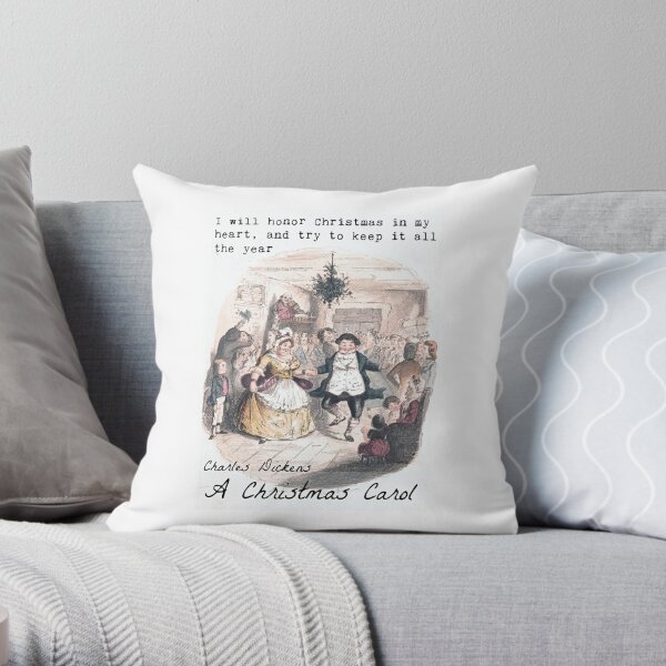 A Christmas Carol Throw Pillow