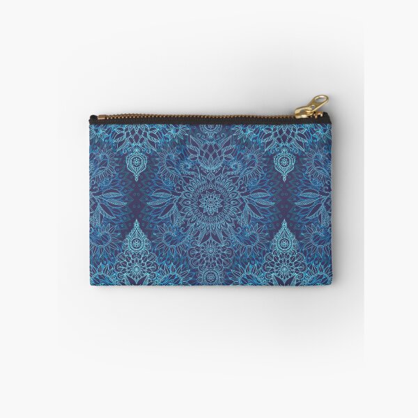 Item preview, Aqua, Cobalt Blue & Purple Protea Doodle Pattern designed and sold by micklyn.