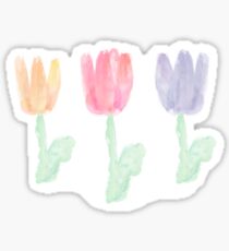 Watercolor Tulips Sticker
