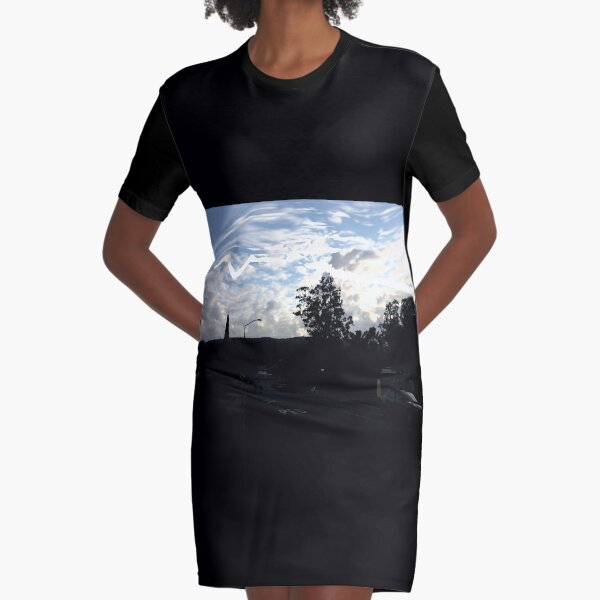 Gaps in the Sky Graphic T-Shirt Dress