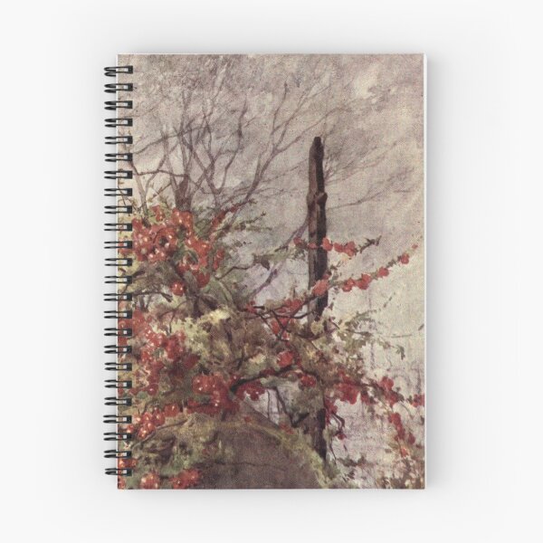 Item preview, Pyrus Japonica floral painting designed and sold by Vintage Designs +.