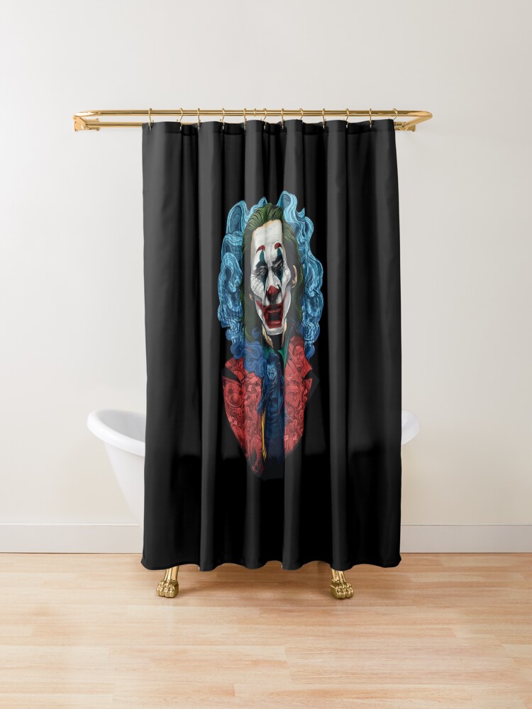 Joker New Joaquin Phoenix Shower Curtain By Domskalis Redbubble