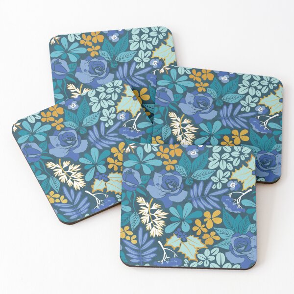 Item preview, Winter garden // blues and gold designed and sold by SelmaCardoso.