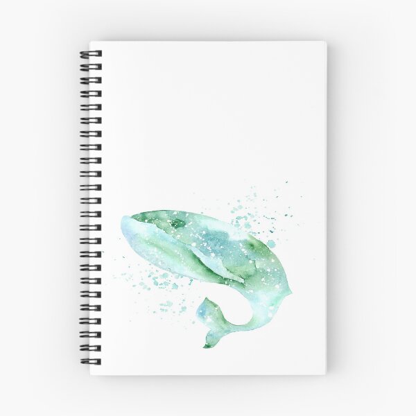 Item preview, Watercolour whale designed and sold by Ivy & Foxglove Designs.