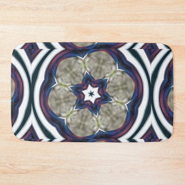 Item preview, Purple flower kaleidoscopic pattern  designed and sold by derbyshireduck.