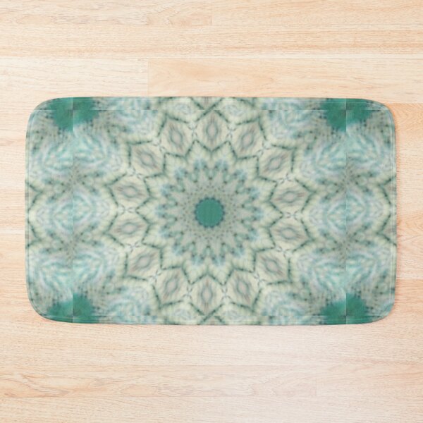 Item preview, Teal kaleidoscopic pattern  designed and sold by derbyshireduck.