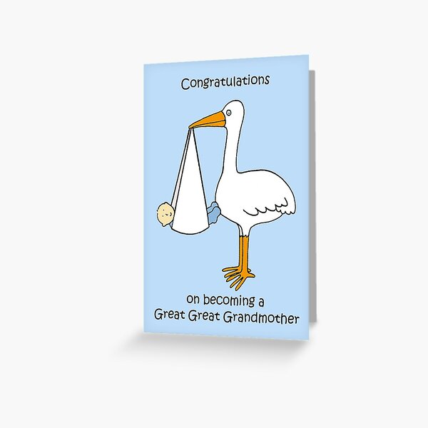 Item preview, Congratulations on Becoming a Great Great Grandmother to Baby Boy designed and sold by KateTaylor.