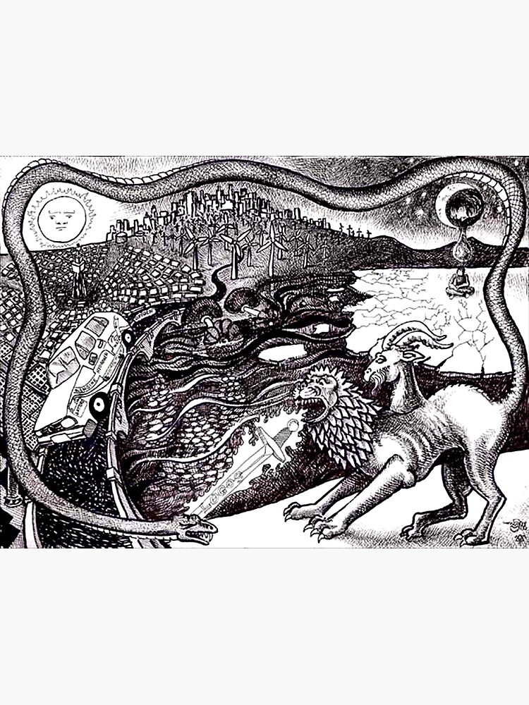 Thumbnail 3 of 3, Art Print, 2008 Alternative Energy and the Chimera designed and sold by Davol White.