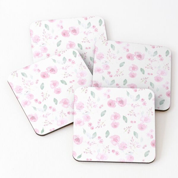 Item preview, watercolour Rose Blooms and Berries designed and sold by RosalieReeves.