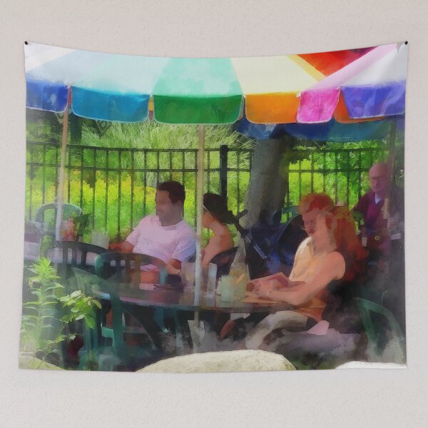 Item preview, Cold Springs NY - Under the Colorful Umbrellas designed and sold by Susan Savad.
