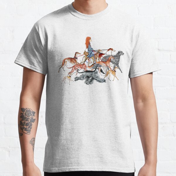 Walking the Sighthounds. (This is the original. FOR SALE by anyone other than "chepea2" has been STOLEN.) Classic T-Shirt