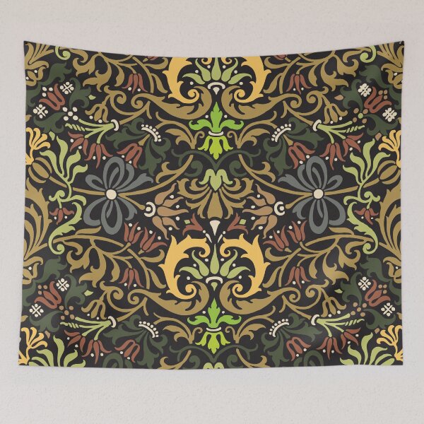 Item preview, floral ornament, pattern designed and sold by Ariadna de Raadt.