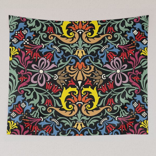 Item preview, floral ornament, pattern designed and sold by Ariadna de Raadt.