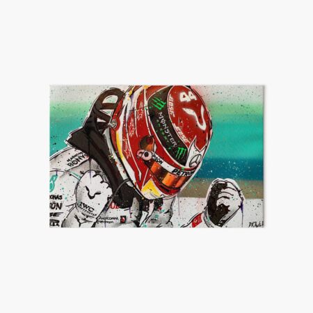 Lewis Hamilton 2019 F1 graffiti painting by DRAutoArt Art Board Print