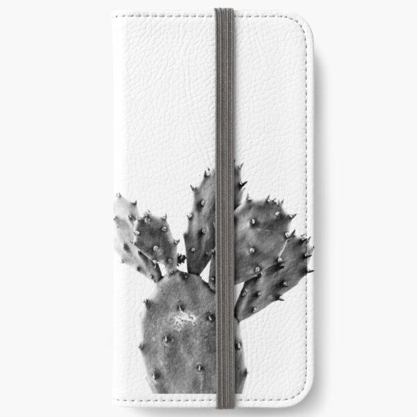 photo of Mini Cactus in black and white iPhone Wallet