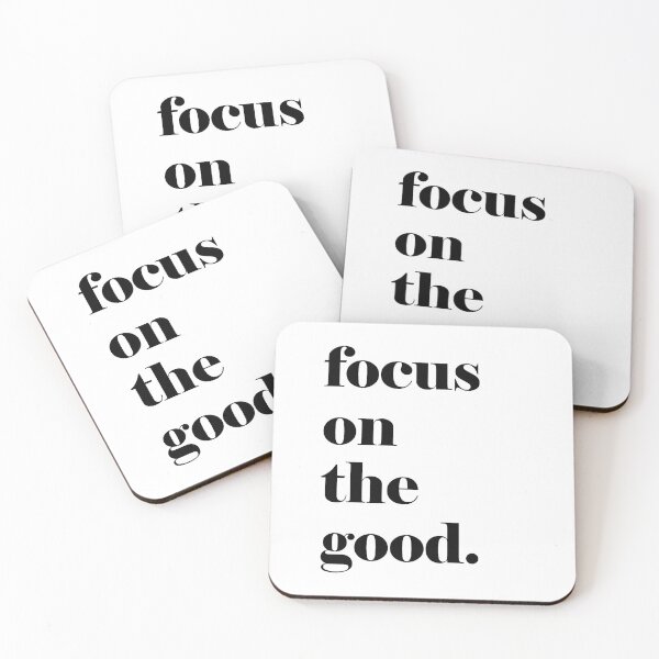 Item preview, Focus On The Good Typography Quote designed and sold by knightsydesign.
