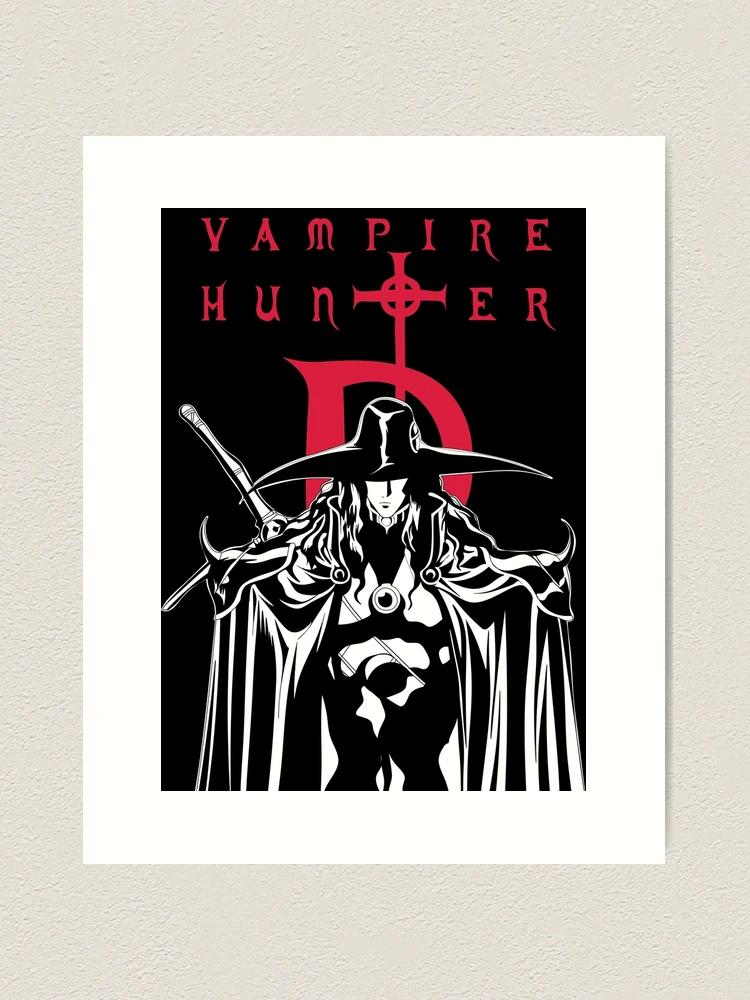 Vintage anime girl, vampire hunter | Art Board Print