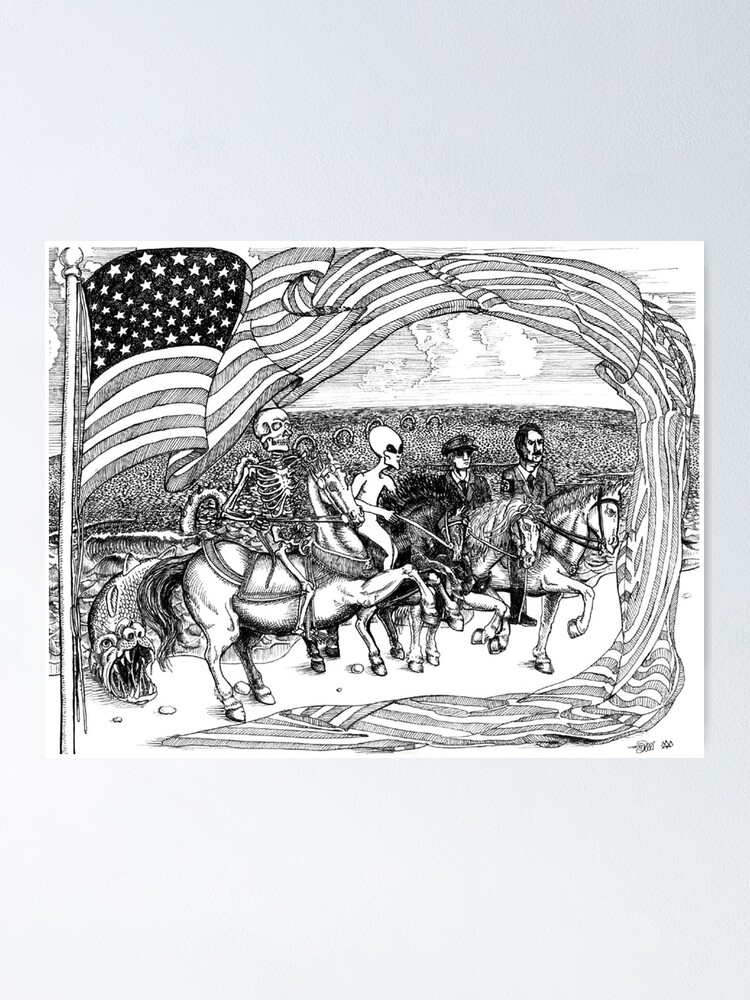 Alternate view of 2000 Four Horseman and the coming Coup de Tat Poster