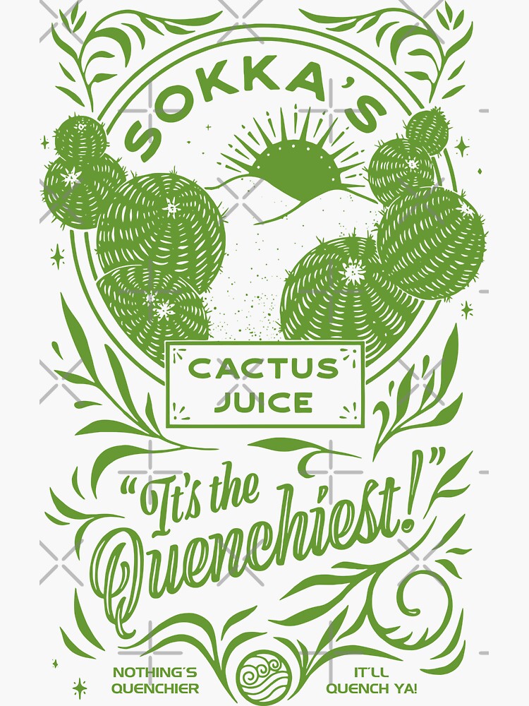 "CACTUS JUICE" Sticker by hukiy | Redbubble