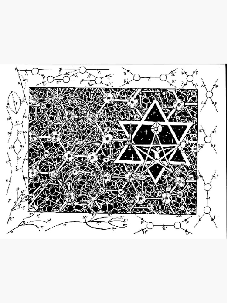Thumbnail 4 of 4, Metal Print, 1996 Quantum Physics Hexagram designed and sold by Davol White.