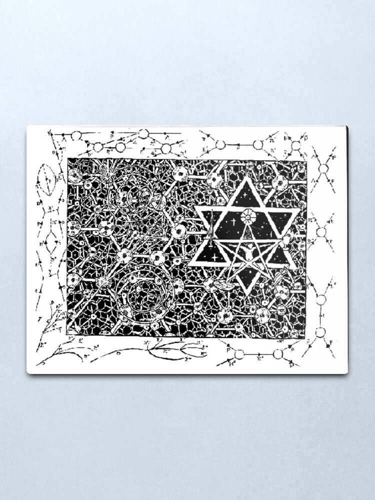 Alternate view of 1996 Quantum Physics Hexagram Metal Print
