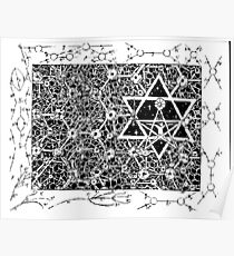 1996 Quantum Physics Hexagram Poster