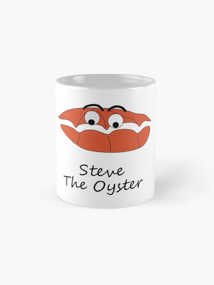 Alternate view of Steve The Oyster Cartoon Mug