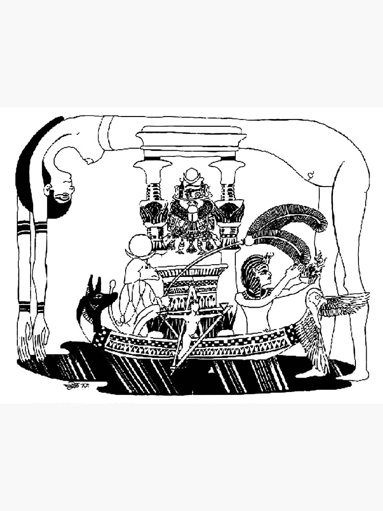 Thumbnail 3 of 3, Art Print, 1993 Egyptian Hieroglyph of Nuit designed and sold by dajson.