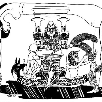 Artwork thumbnail, 1993 Egyptian Hieroglyph of Nuit by Davol White