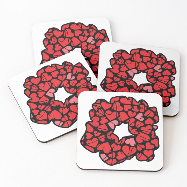 Item preview, Cute Red Heart Scrunchie designed and sold by designclub.