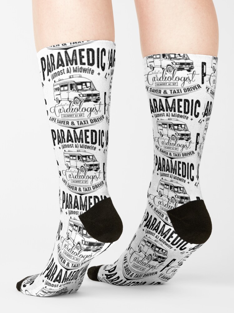 Alternate view of Paramedic - Life Saver and Taxi Driver Socks