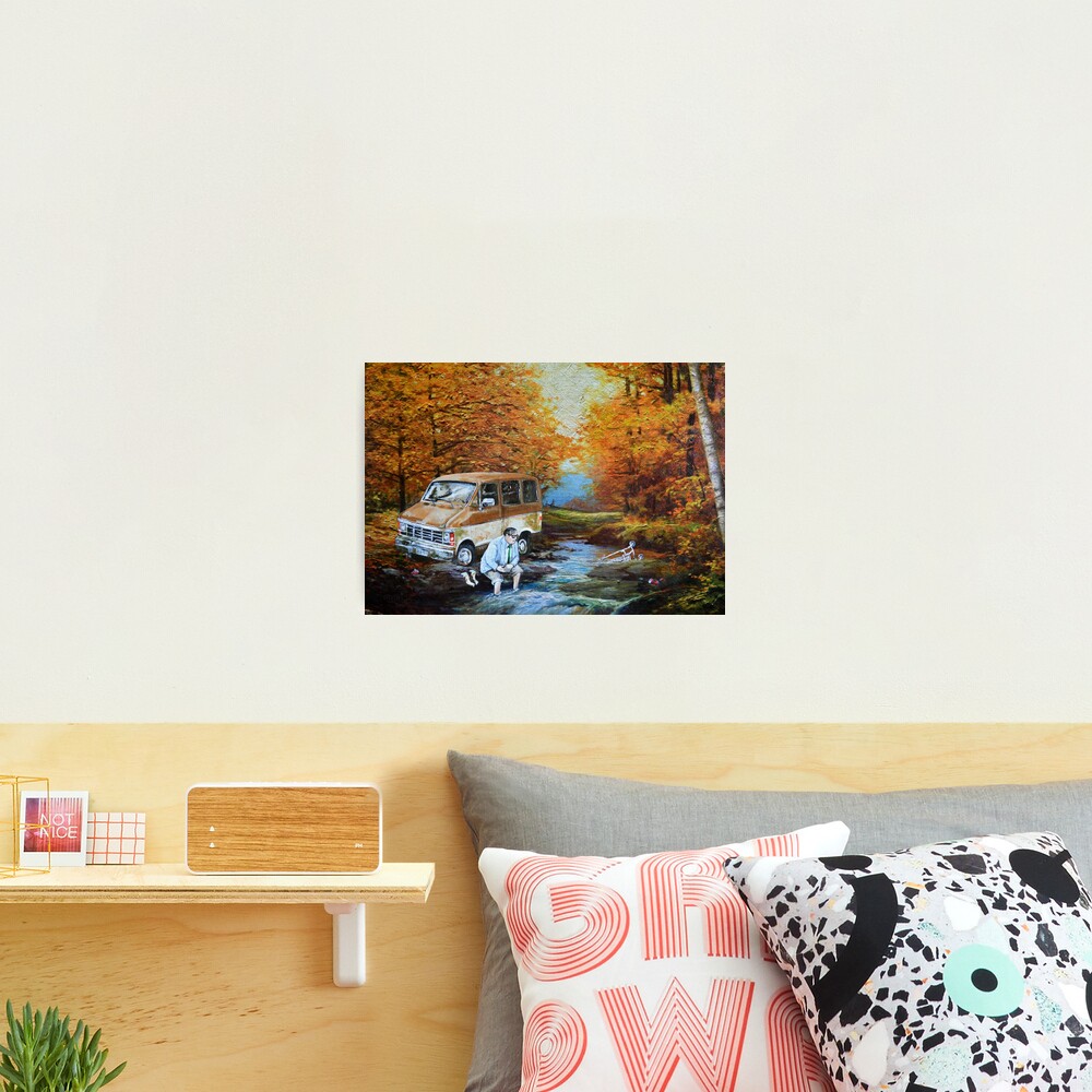 Living in a Van Down by the River Photographic Print