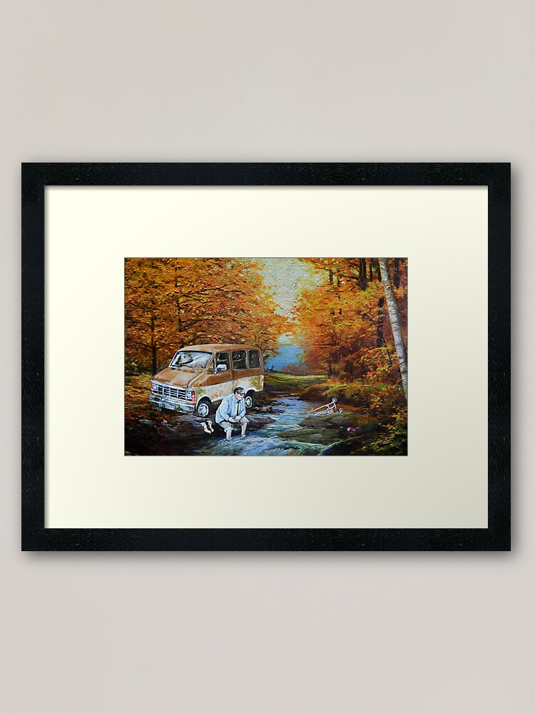 Alternate view of Living in a Van Down by the River Framed Art Print