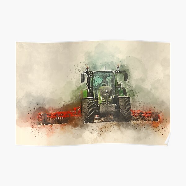 Fendt Traktor Pfropfen Poster