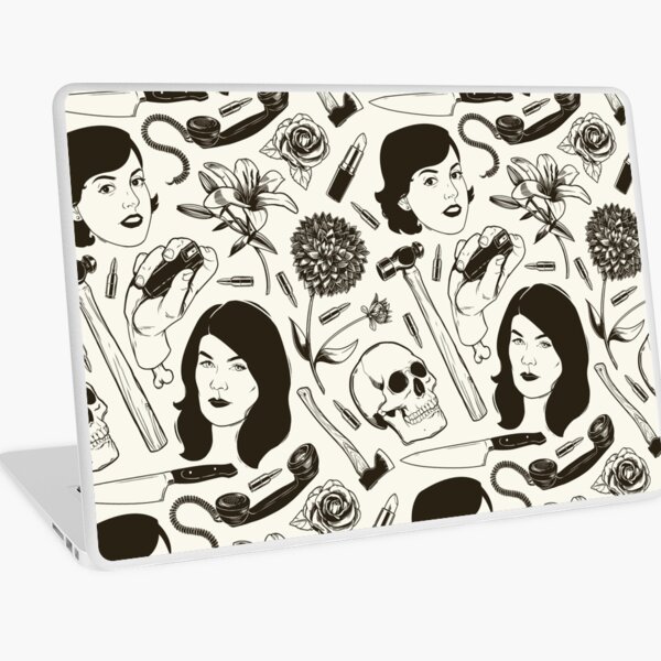 True Crime Pattern Laptop Skin