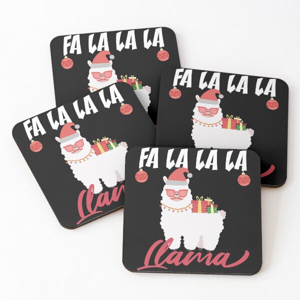 Item preview, Funny Christmas FA LA LA LA LLAMA Santa Mustache designed and sold by SurgicalDesign.
