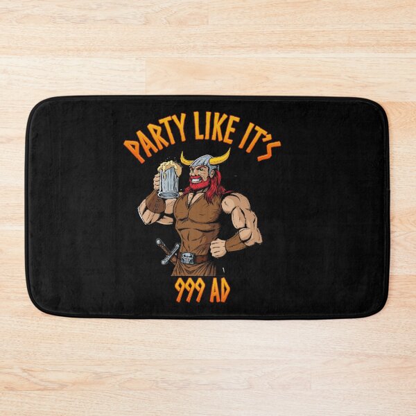 Item preview, Party Like it's 999 Viking Warriors Beer Mead Cartoon designed and sold by funnytshirtemp.