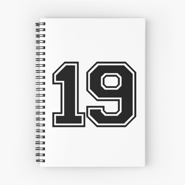Item preview, Varsity Team Sports Uniform Number #19 - Black designed and sold by RiplMedia.