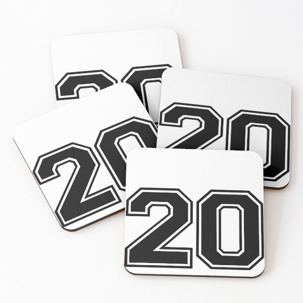 Item preview, Varsity Team Sports Uniform Number #20 - Black designed and sold by RiplMedia.