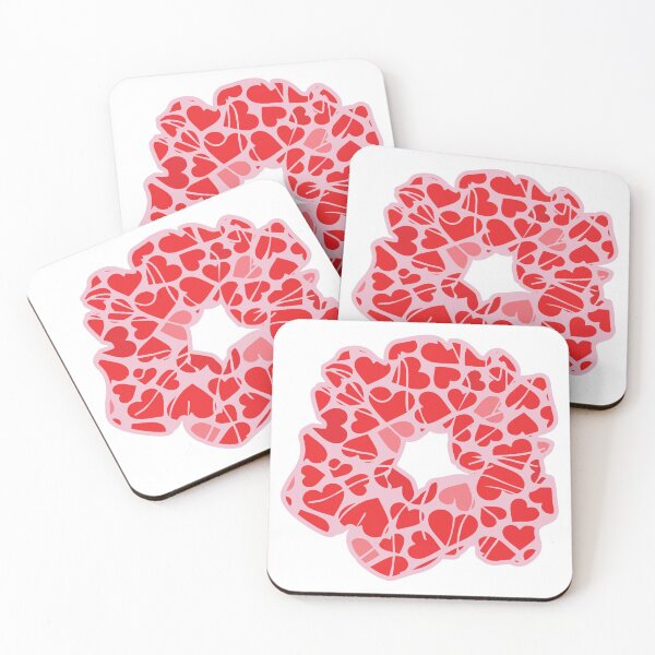 Item preview, Cute Pink Red Scrunchie designed and sold by designclub.