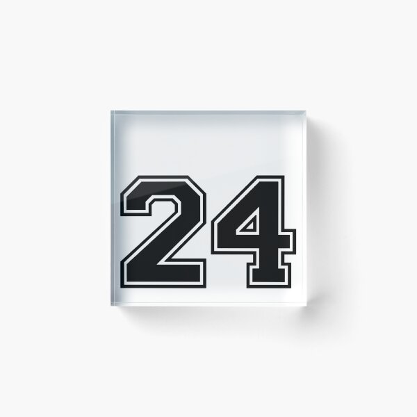 Item preview, Varsity Team Sports Uniform Number #24 - Black designed and sold by RiplMedia.