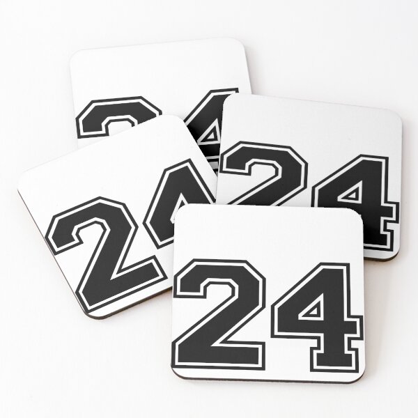 Item preview, Varsity Team Sports Uniform Number #24 - Black designed and sold by RiplMedia.