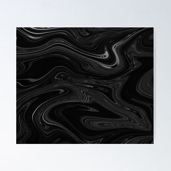 Item preview, Black Liquid Marble designed and sold by HomeLivingCo.