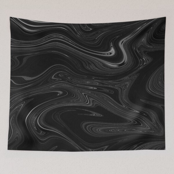 Item preview, Black Liquid Marble designed and sold by HomeLivingCo.