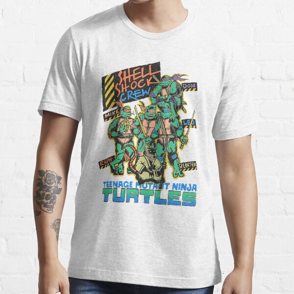 Teenage Mutant Ninja Turtles Japanese 80's Adult T-Shirt, Men's, Size: Small, Blue