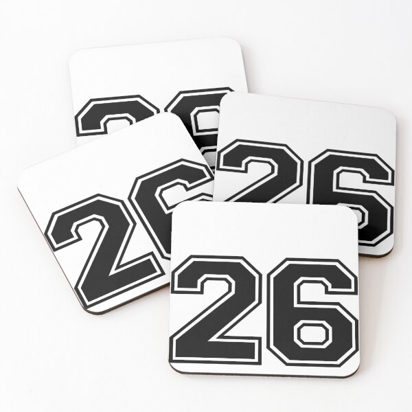 Item preview, Varsity Team Sports Uniform Number #26 - Black designed and sold by RiplMedia.